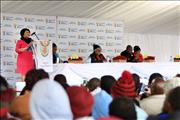 Water and Sanitation Deputy Minister Pamela Tshwete engages with the people of eDumbe KZN